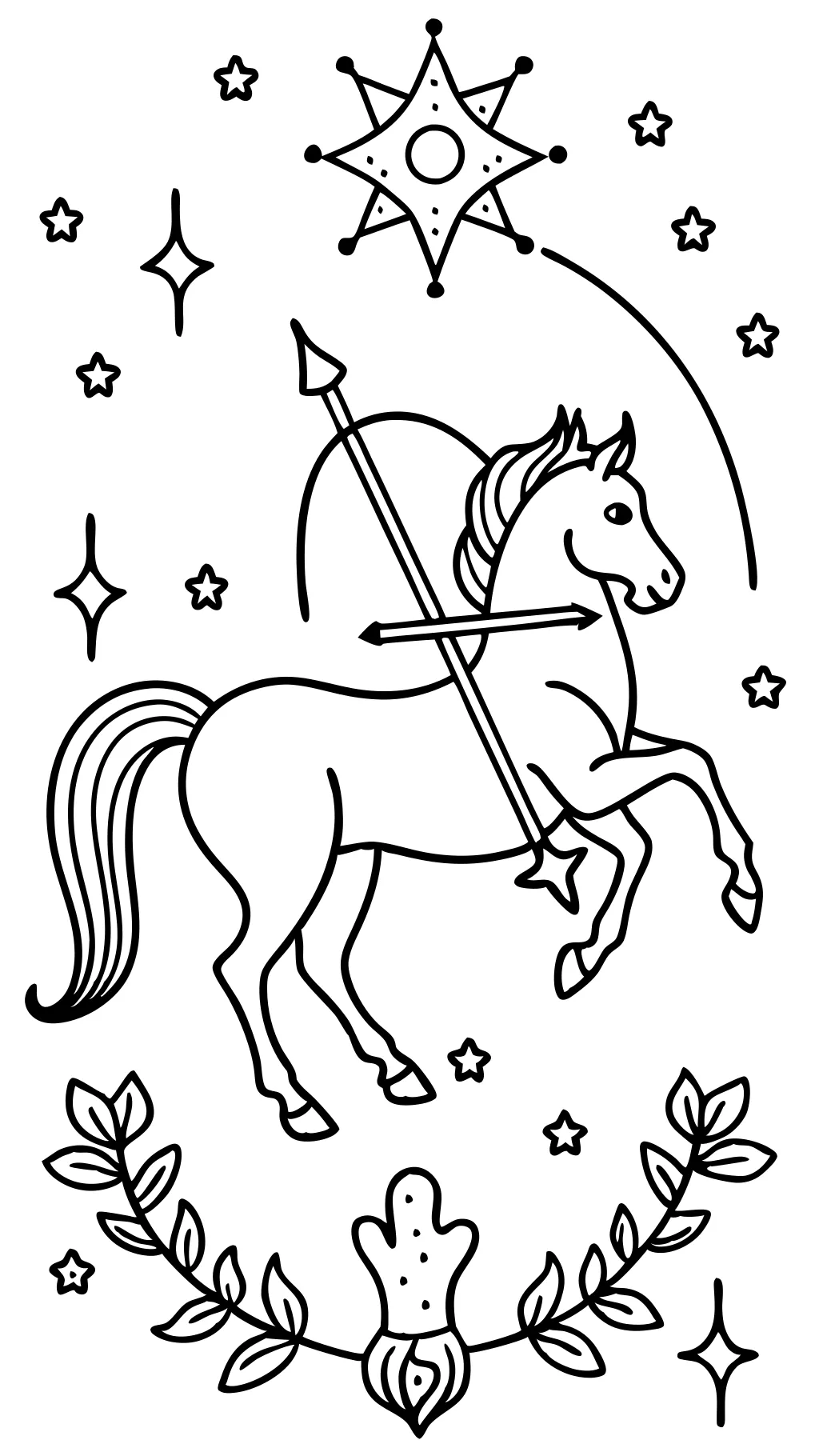 sagittarius coloring pages